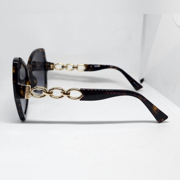 Moschino Grey Shaded Butterfly Ladies Sunglasses